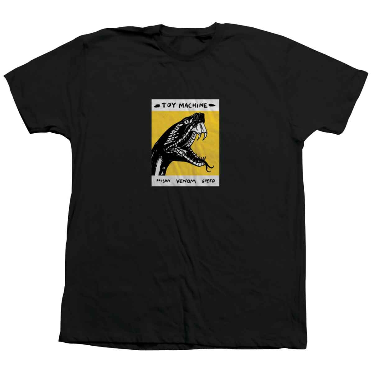 TOY MACHINE SNAKE TEE BLACK - The Drive Skateshop