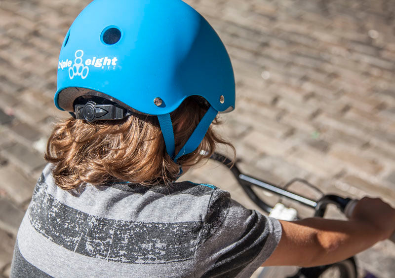 TRIPLE 8 YOUTH LIL 8 DUAL CERTIFIED HELMET W/EPS BLACK MATTE - The Drive Skateboard Shop