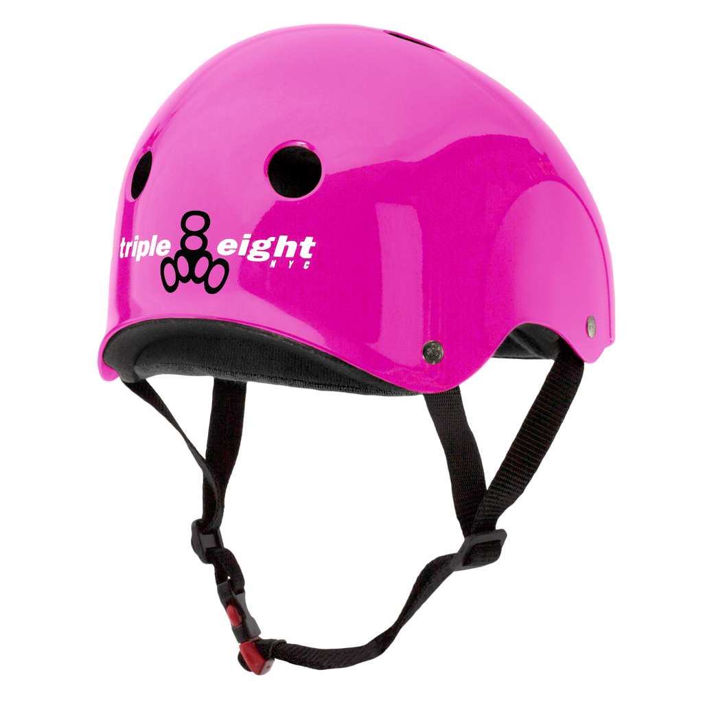 TRIPLE 8 THE CERTIFIED SWEATSAVER HELMET PINK GLOSSY