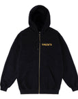 MAGENTA DOWNTOWN ZIP HOODY BLACK - The Drive Skateshop
