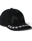 HUF VENOM WASHED SNAPBACK HAT WASHED BLACK