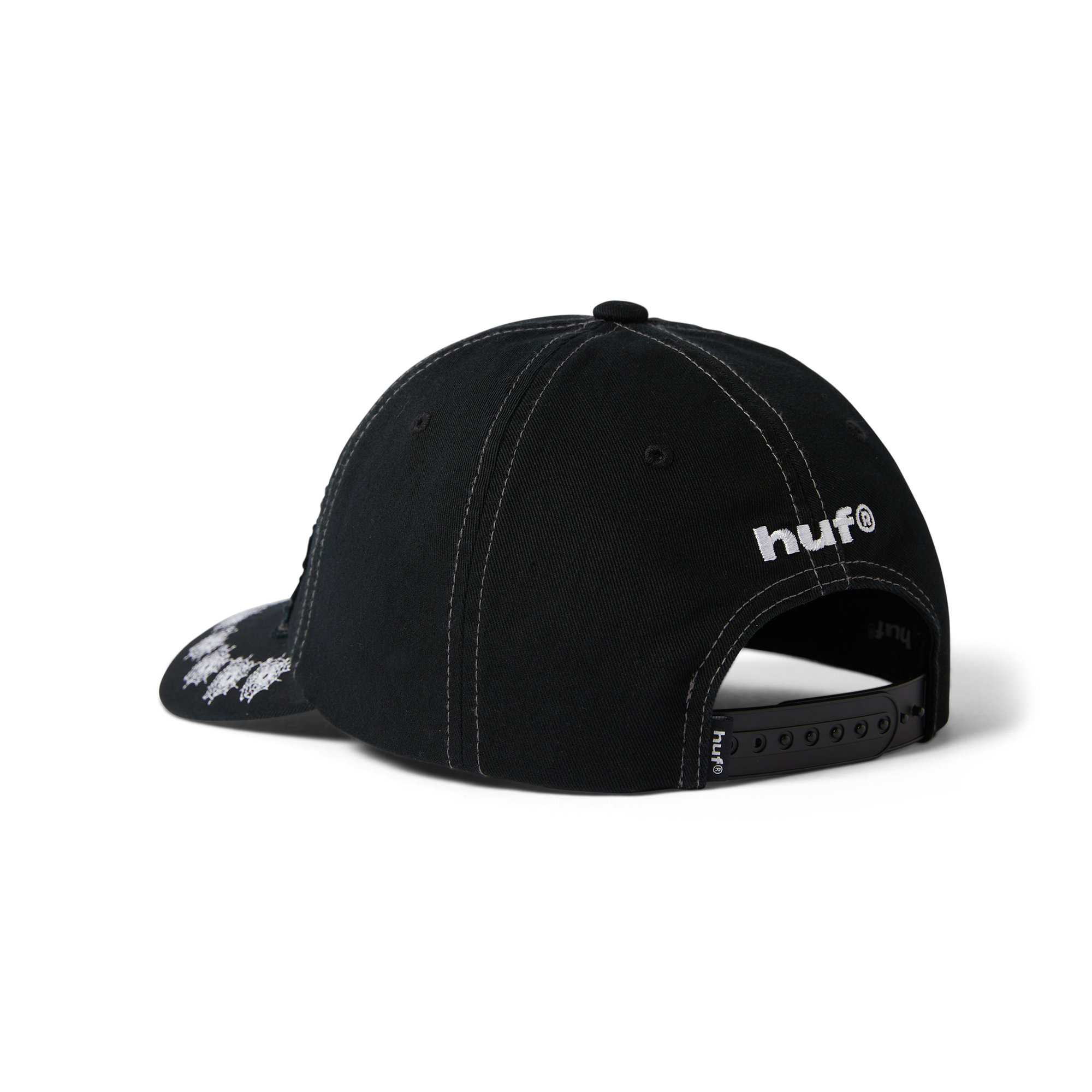 HUF VENOM WASHED SNAPBACK HAT WASHED BLACK
