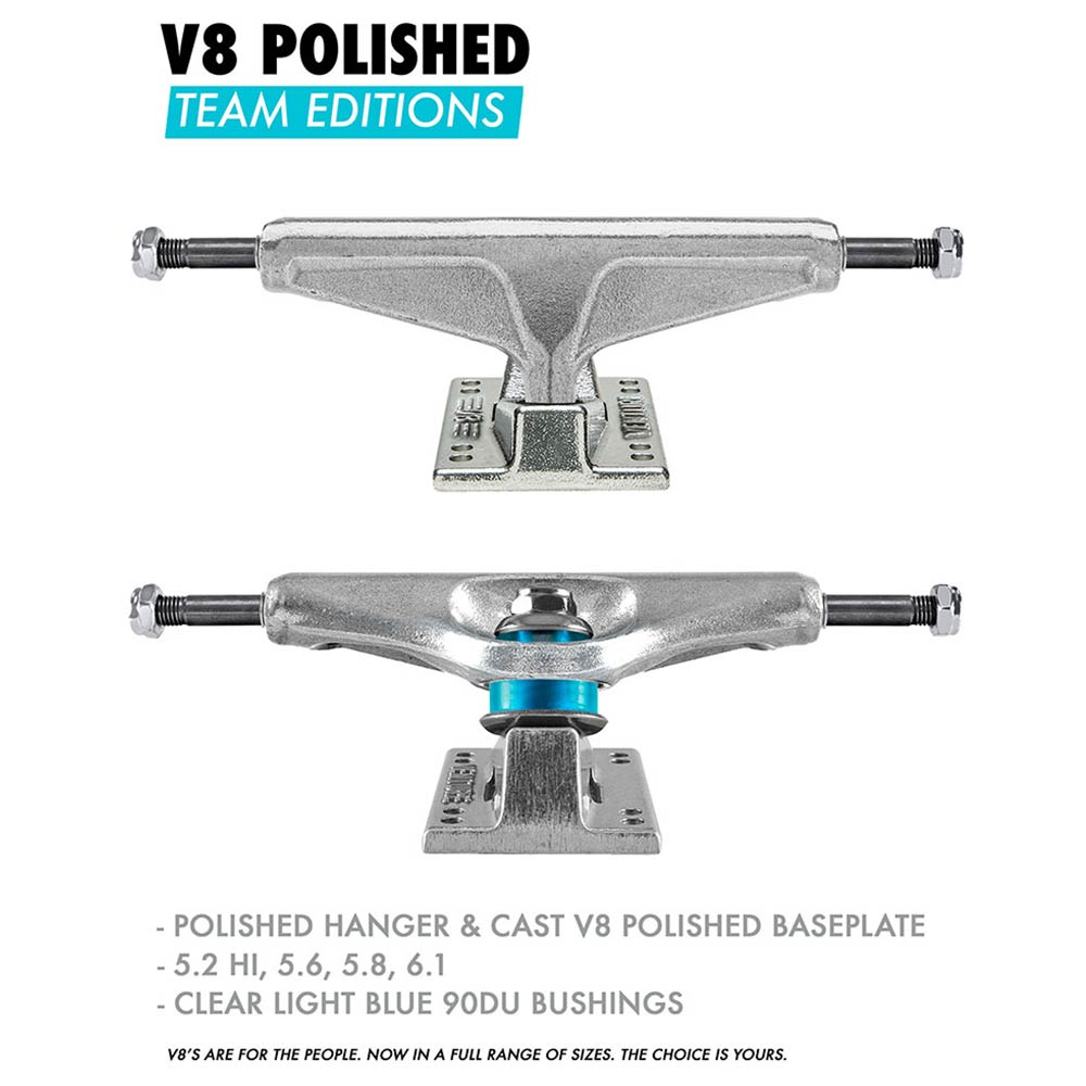 VENTURE TRUCKS V8 TEAM EDITIONS SILVER - The Drive Skateboard Shop