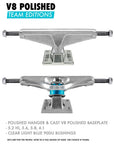 VENTURE TRUCKS V8 TEAM EDITIONS SILVER - The Drive Skateboard Shop