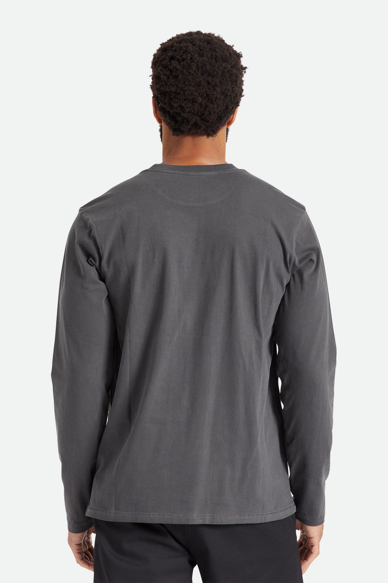 BRIXTON VINTAGE RESERVE LONGSLEEVE TEE BLACK SOL WASH - The Drive Skateboard Shop