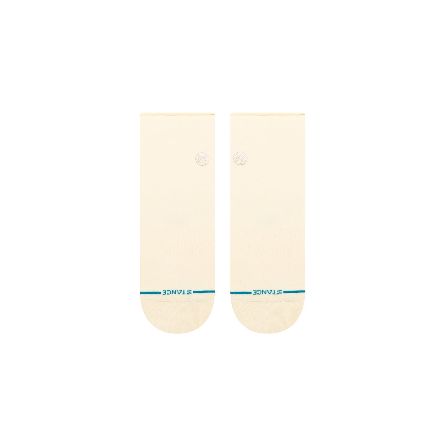 STANCE SOCKS WOMENS ROLLIN QUARTER CREAM