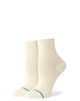 STANCE SOCKS WOMENS ROLLIN QUARTER CREAM