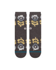 Women's Stance Garden Cozy Crew socks in Turbulence with floral pattern and soft knit texture