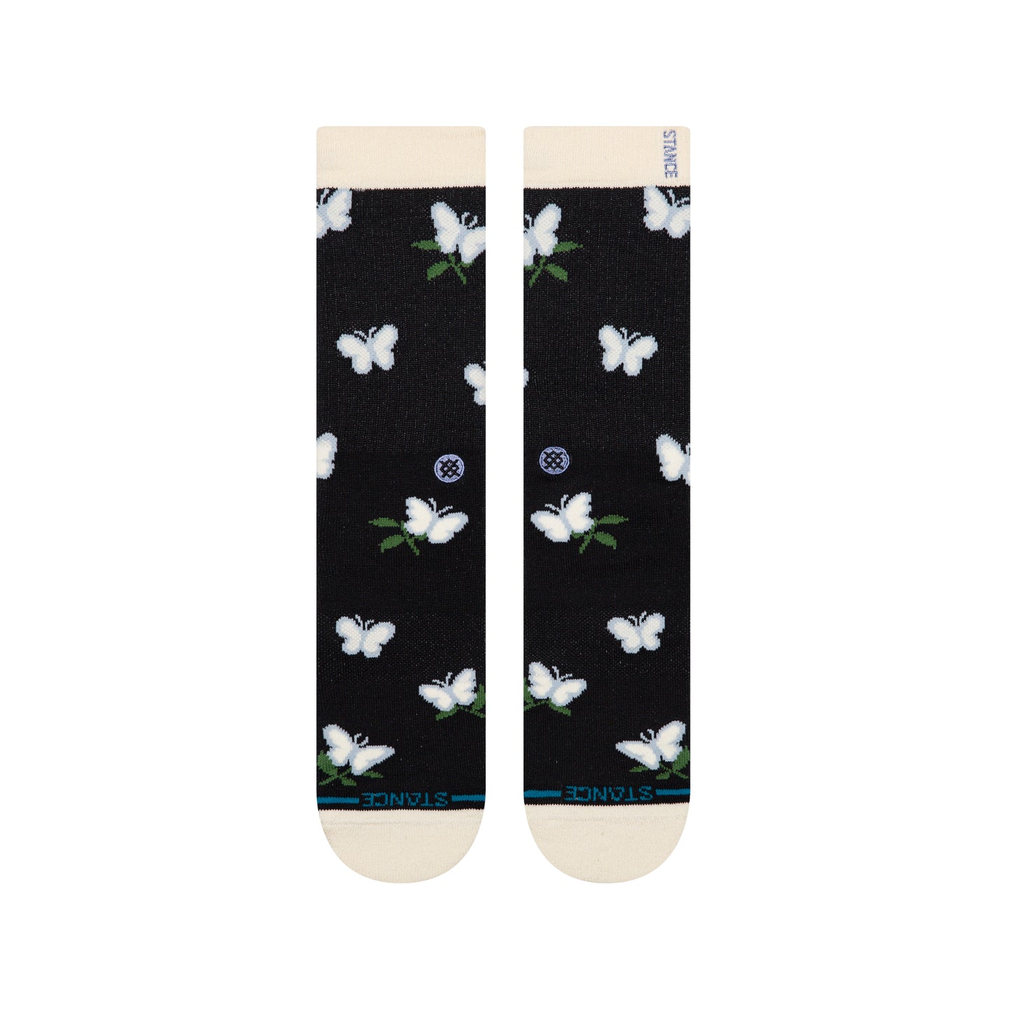 STANCE SOCKS WOMENS MEADOWS CREW BLACK