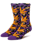 HUF DIGITAL WILDLIFE PLANTLIFE SOCK EGGPLANT - The Drive Skateshop