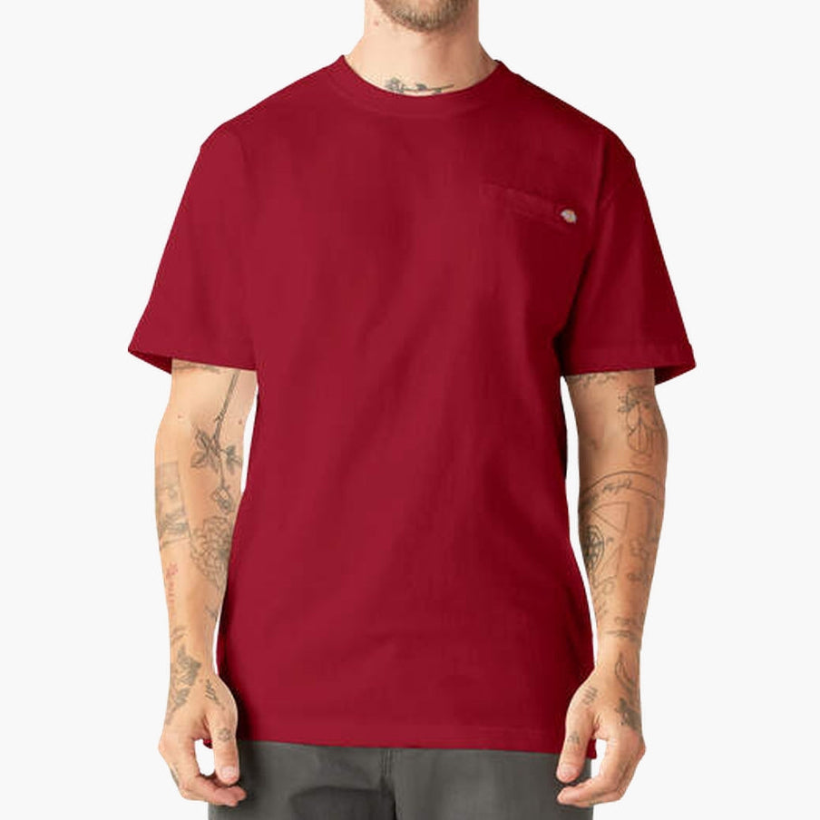 DICKIES HEAVYWEIGHT POCKET TEE ENGLISH RED