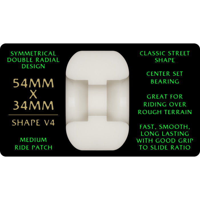 POWELL-PERALTA DRAGON FORMULA WHEELS GREEN V4 88A (54MM x 34MM)