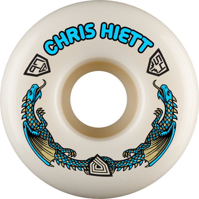 POWELL-PERALTA DRAGON FORMULA WHEELS BLUE CHRIS HIETT NANO RAT V7 97A (54MM x 34MM)