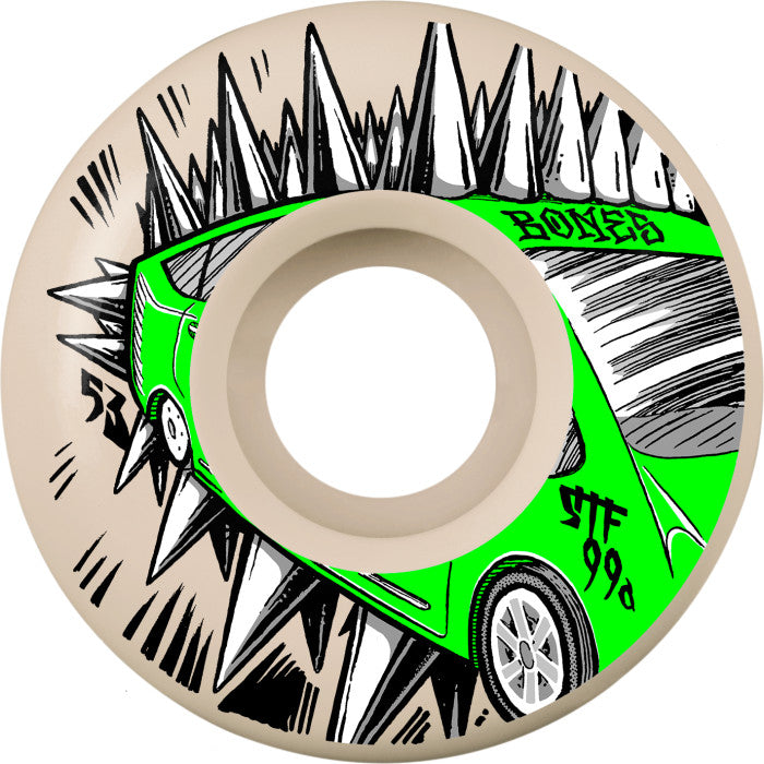 スケートボード BONES STF 99A  53mm V2 LOCKS JUDAS PRIUS BONES WHEELS JUDAS PRIUS V2 LOCKS 99A (53MM) – The Drive