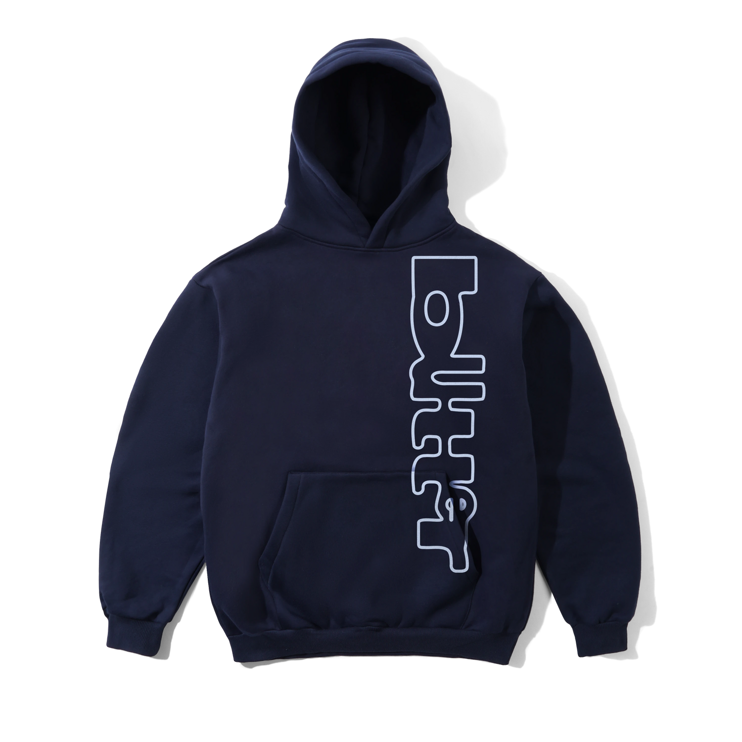 BUTTER WARPED PULLOVER HOOD NAVY