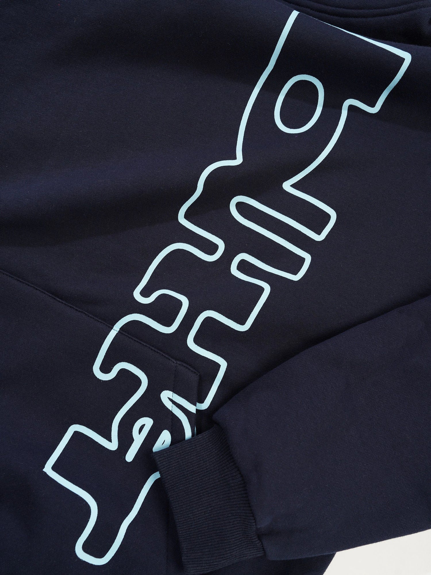 BUTTER WARPED PULLOVER HOOD NAVY