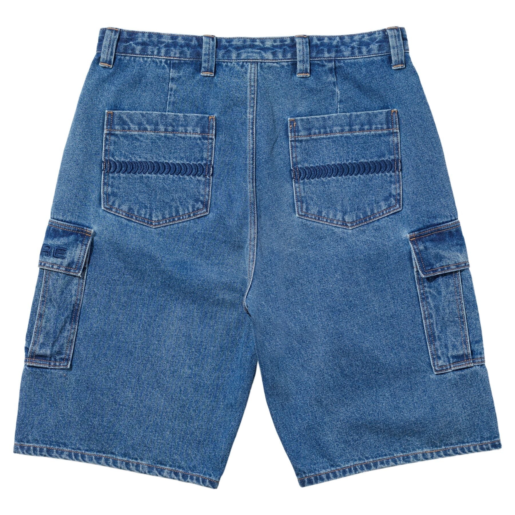SPITFIRE CLASSIC '87 DENIM CARGO SHORT LIGHT STONE WASH - The Drive Skateboard Shop