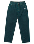 KROOKED EYES DENIM TWILL PANT GREEN OVERDYE - The Drive Skateboard Shop