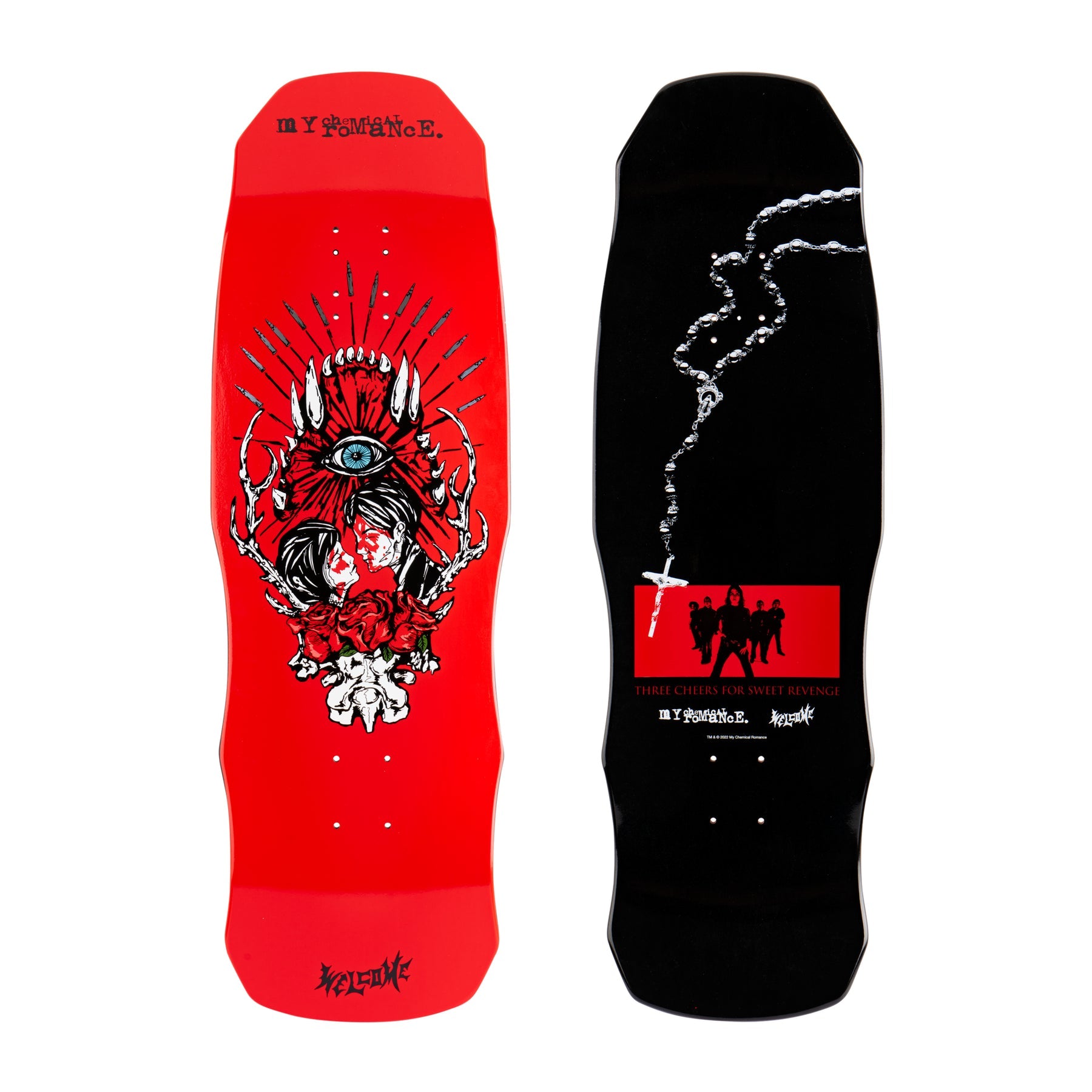 WELCOME X MY CHEMICAL ROMANCE DECK THREE CHEERS FOR SWEET REVENGE (9.75&quot;) DARK LORD - The Drive Skateshop