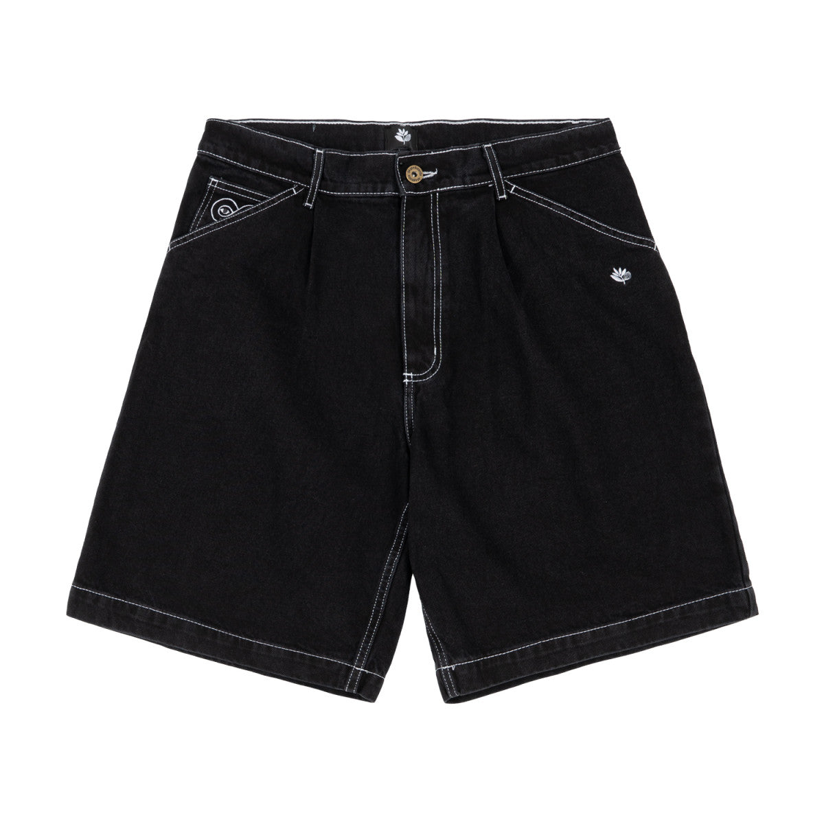MAGENTA OG DENIM SHORTS BLACK