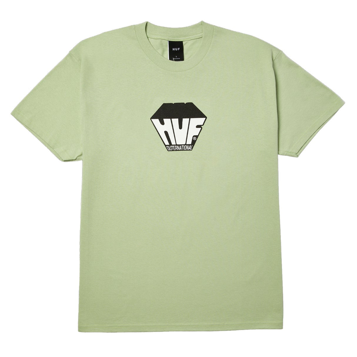 HUF BIG BLOCK T-SHIRT CUCUMBER