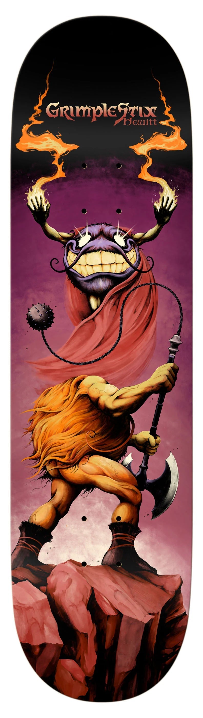 ANTIHERO DECK GRIMPLESTIX BARBARIANS HEWITT (8.5") - The Drive Skateboard Shop