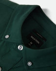 BRIXTON SANFORD OXFORD S/S WOVEN PRIMAL GREEN