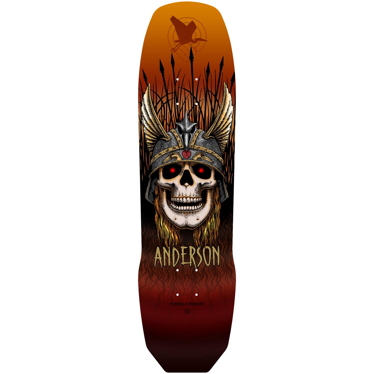 POWELL-PERALTA DECK ANDY ANDERSON 7 PLY &quot;RUST&quot; (8.45&quot;) - The Drive Skateshop