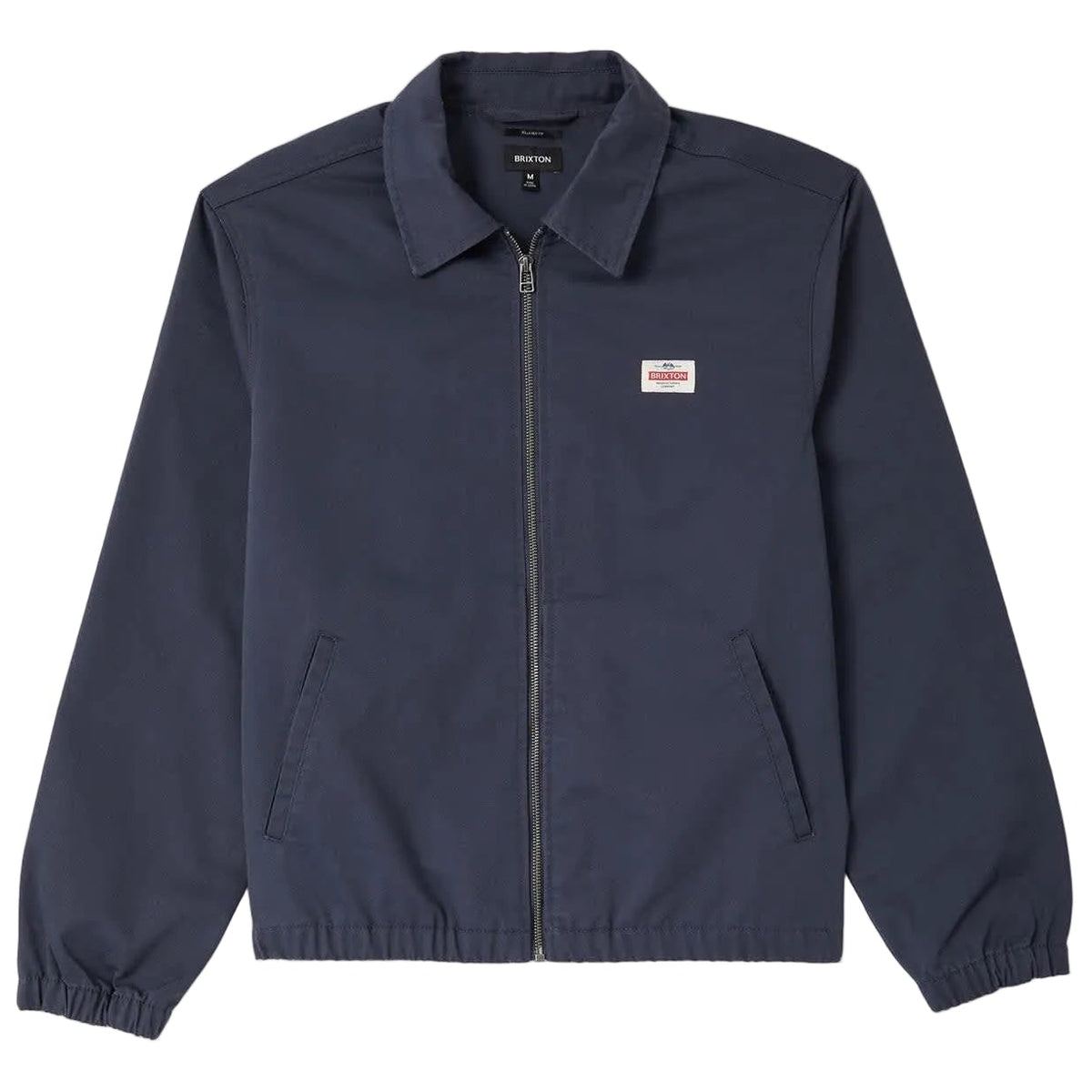 BRIXTON TRADEMARK LIGHTWEIGHT GARAGE ZIP JACKET WASHED NAVY