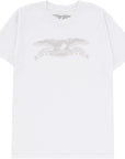 ANTIHERO BASIC EAGLE TEE WHITE/GREY - The Drive Skateboard Shop