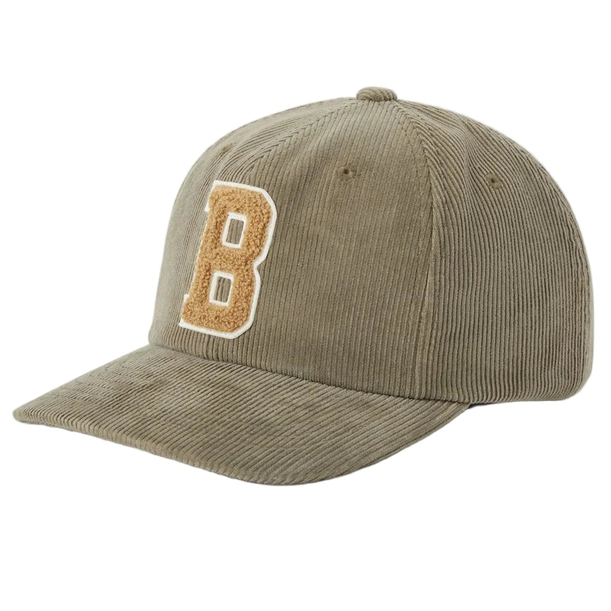 BRIXTON BIG B MP ADJUSTABLE STRAPBACK DARK OLIVE CORDUROY