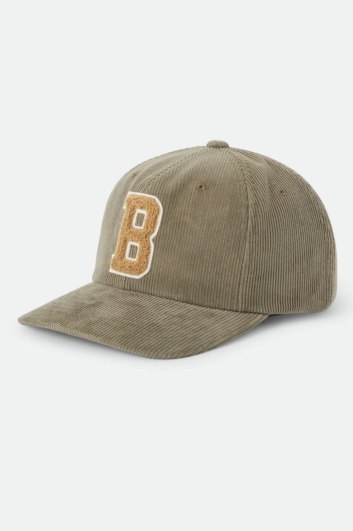BRIXTON BIG B MP ADJUSTABLE STRAPBACK DARK OLIVE CORDUROY