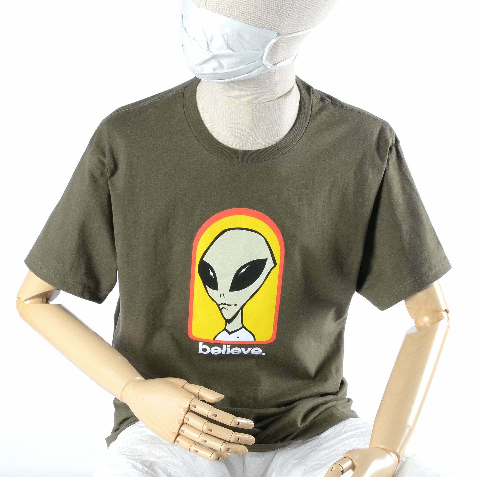 ALIEN WORKSHOP BELIEVE SHIRT OLIVE