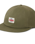 BRIXTON PINNACLE MP SNAPBACK HAT WASHED OLIVE GREEN