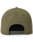 BRIXTON PINNACLE MP SNAPBACK HAT WASHED OLIVE GREEN