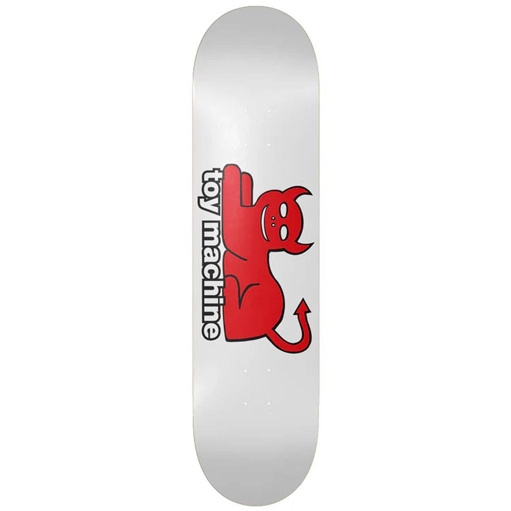 TOY MACHINE DECK DEVIL CAT WHITE (8.25")
