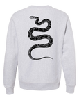 JENNY CLASSIC SNEK CREW HEATHER GREY/BLACK