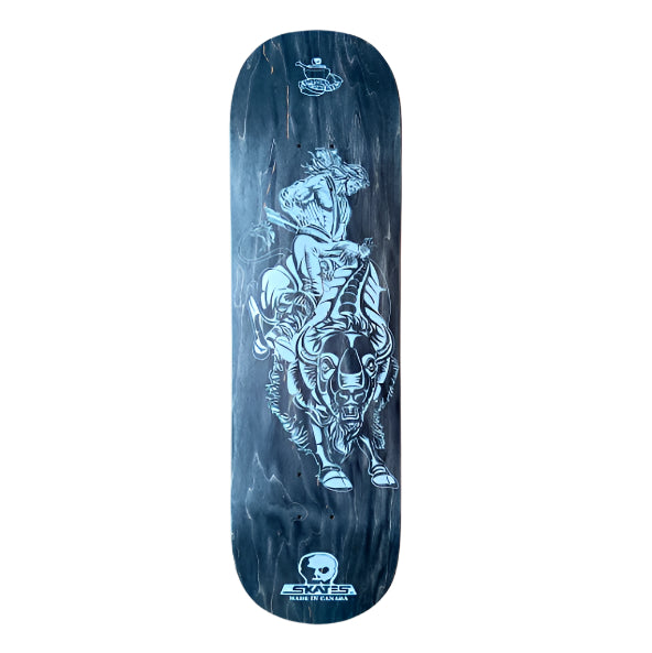 SKULL SKATES DECK COASTAL CARVINGS BUFFALO (8.75")