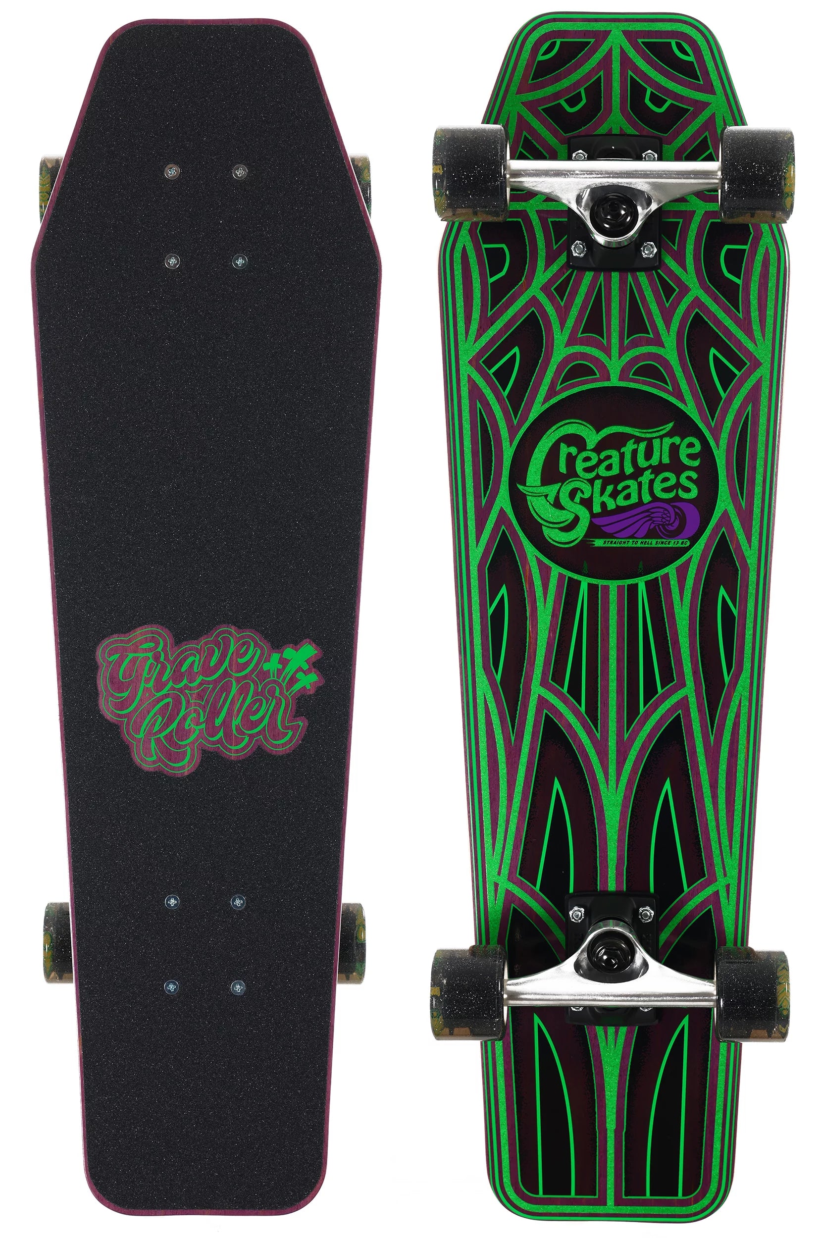 CREATURE COMPLETE GRAVE ROLLER CRUISER (8.48&quot;) - The Drive Skateboard Shop