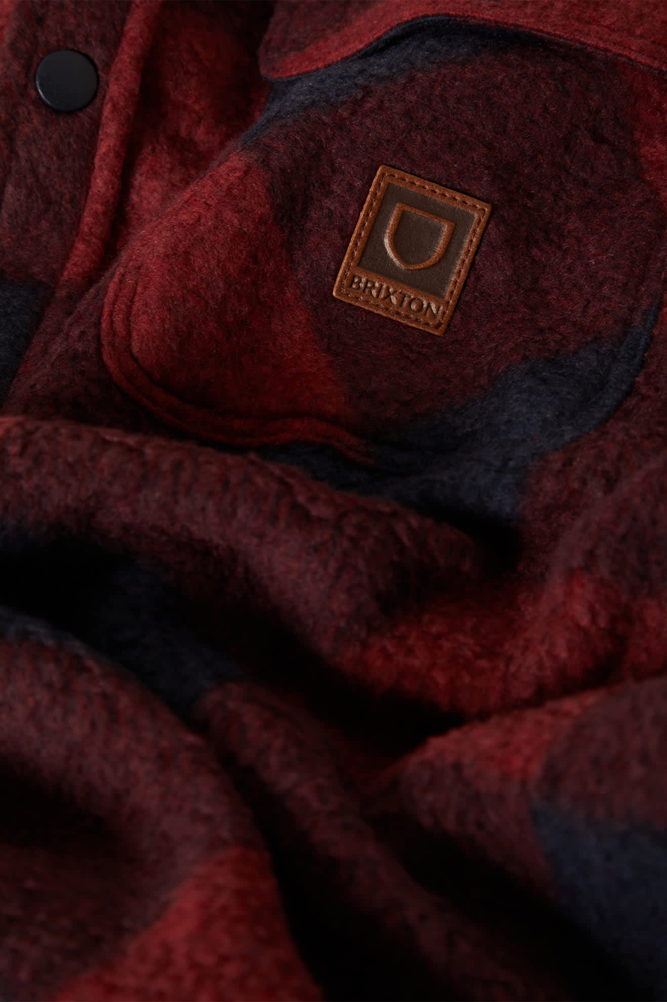 BRIXTON BOWERY FLANNEL ARCTIC STRETCH FLEECE ADRENALINE RUSH/MOOD INDIGO