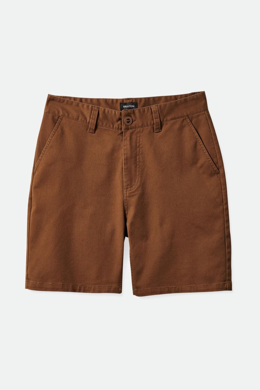 BRIXTON CHOICE CHINO SHORT 19&quot; DARK EARTH - The Drive Skateshop