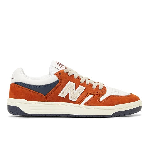 NEW BALANCE 480 ORANGE/WHITE - The Drive Skateshop