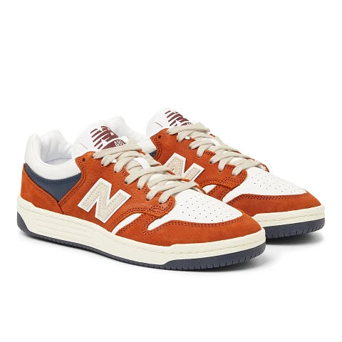 NEW BALANCE 480 ORANGE/WHITE - The Drive Skateshop
