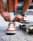 NEW BALANCE 480 ORANGE/WHITE - The Drive Skateshop