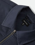 BRIXTON TRADEMARK LIGHTWEIGHT GARAGE ZIP JACKET WASHED NAVY