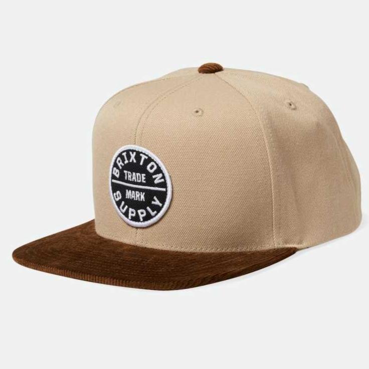 BRIXTON OATH 3 SNAPBACK KHAKI/SEPIA