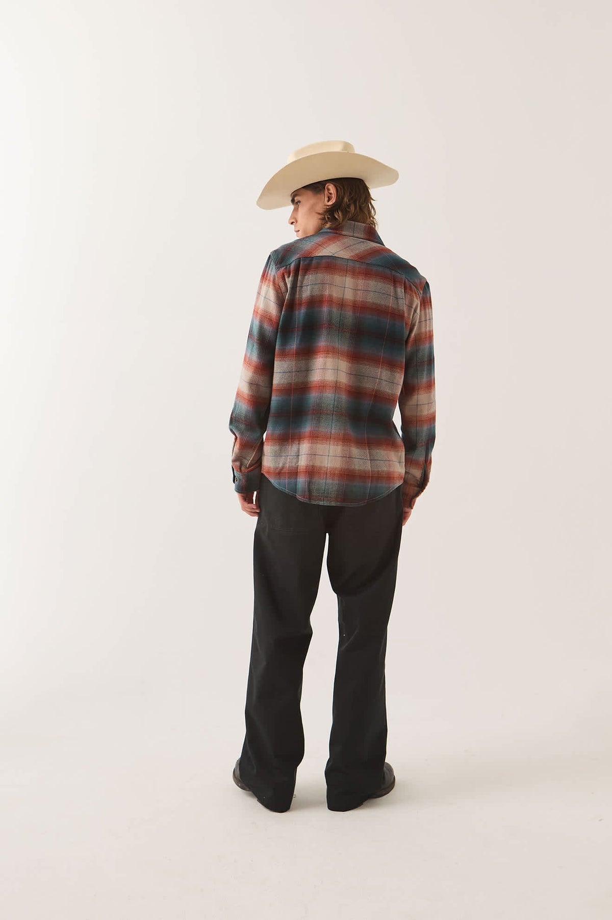 BRIXTON BOWERY FLANNEL MULTI SHADOW