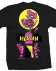 HEROIN SKATE ZOMBIE T-SHIRT BLACK