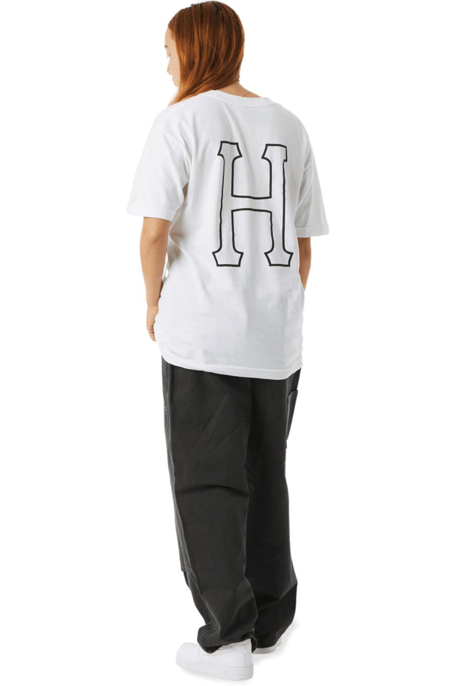 HUF SET H T-SHIRT WHITE - The Drive Skateshop
