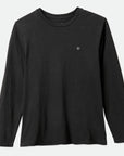 BRIXTON VINTAGE RESERVE LONGSLEEVE TEE BLACK SOL WASH